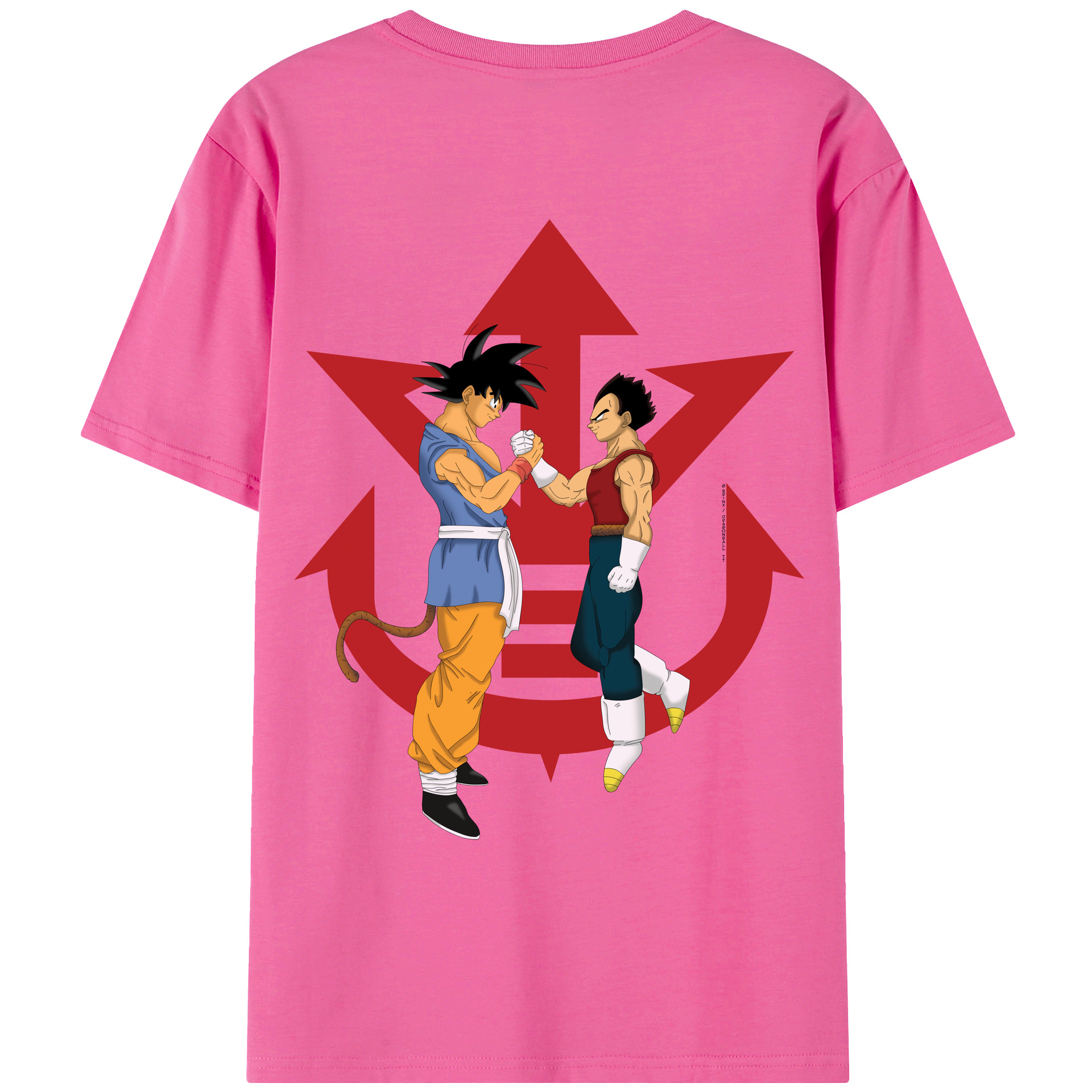 （画像用） ドラゴンボール 孫悟空（そん ごくう）Son Goku カカロット DRAGON BALL Kakarotto レディース半袖Tシャツ(バックプリント)